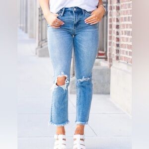 Vervet Hampton High Rise Crop Jeans